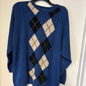 Liz Claiborne Long Sleeve Knit Sweater, Size L